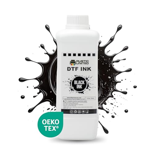 DTF Film Black Ink 1000ml - Premium Heat Transfer Direct to Film Ink for DTF Printer L1800 XP600 I3200 ET-8550 XP15000 R1390 ET-4800 ET-2800 L800 - color: Black, size: 1000ml