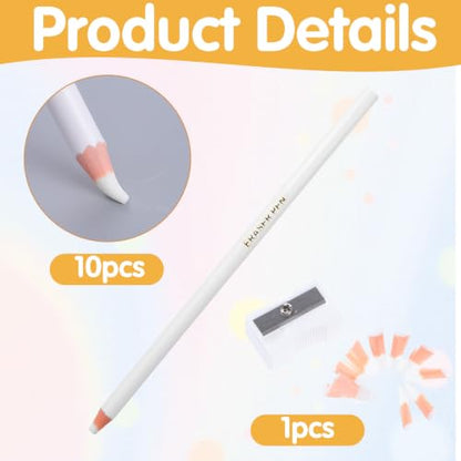 Precision Eraser Pens 10 Pack Fine Detail Eraser Pen with Sharpener | Pen Style Art Eraser, Professional Erasing Detail Add Highlight, for Beginner Artists Sketching Drawing Detailing Drafting