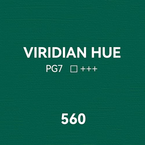 PHOENIX Viridian Hue Oil Paint - 40ml / 1.35 Fl oz. Single Tube - Artist Quality Oil Based Paint for Professionals - color: Viridian Hue
