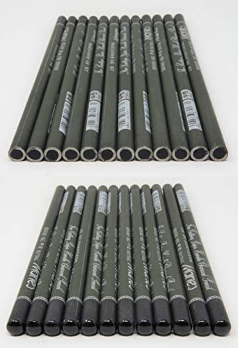 Charcoal Pencil Set - 12pcs/pk - Black Free Cutting Paper Handle Charcoal Pencil C7350 (Soft) - style: Soft