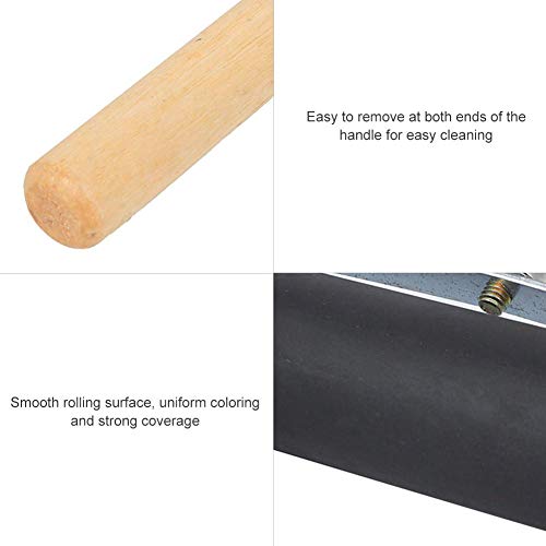 Rubber Brayer Roller Detachable Printing Roller for Ink, Printmaking, Block Stamping, Printing, Applying Glue, Wallpaper