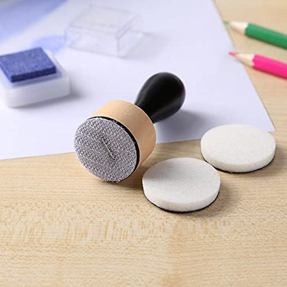 Ink Paints Mixing Blending Tool Mini Round Foam Refills, for Scrapbooking Craft, Control of Ink Placement, No More Inky Fingers Ink Blending Tool with Spare Pads for Rubber Stamping & Scrapbooking - color: 50 Foam Refills