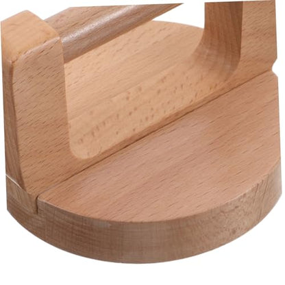 WRITWAA Wood Handled Baren for Printmaking Pressing Tool with Beech Wood Handle and Wiping Cloth, Linocut Hand Press Block for DIY Woodblock Printing and Craft Paper Pressing