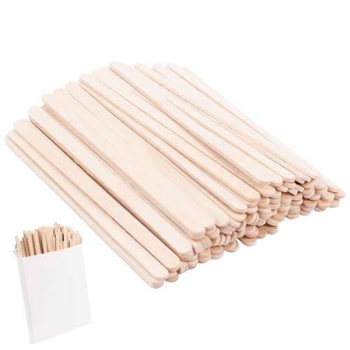 ANTETOK Wooden Coffee Stirrers - Coffee Stir Sticks 5.5 Inch,100pcs Disposable Swizzle Sticks,Swizzle Drink Sticks for Coffee,Tea,Cocktail and Hot Chocolate - size: 5.5Inch-100pcs
