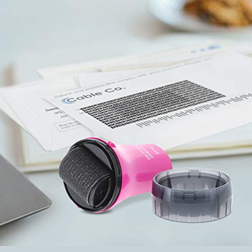 Guard Your ID Wide Advanced Roller 2.0 Identity Theft Prevention Security Stamp Pink - color: Pink, size: wide