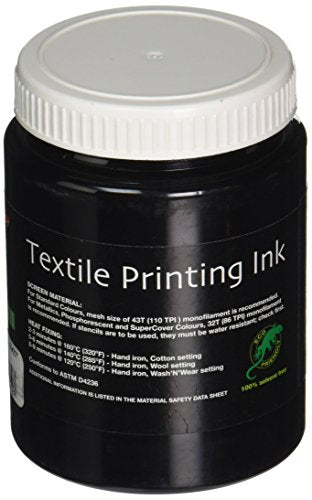 Permaset Aqua Supercover 300ml Fabric Printing Ink - Black