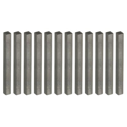 PATIKIL Compressed Charcoal Sticks, 6 Pack 6B Grade Art Supplies Sketch Square Stick for Artist Drawing Sketching Shading Painting, Black