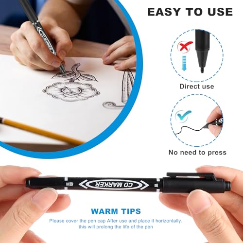 YUXIANLB Black Markers for Drawing, 10 Pack Dual Tip Brush Pens Permanent Marker Set for Art Drawing Sketching Writing Dooding Marking - size: 1 Count (Pack of 10)