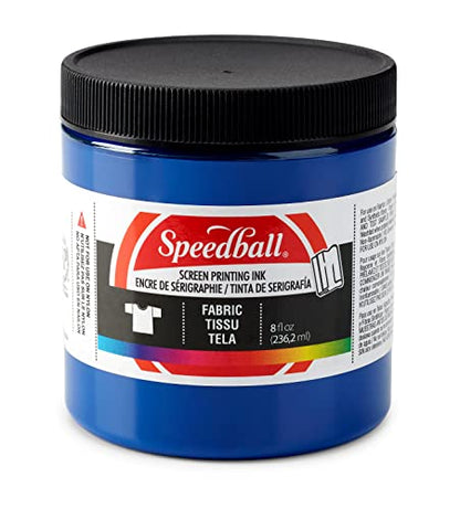 Speedball 045650, 45650, Fabric Screen Printing Ink, 8 Fl oz., Process Cyan - color: Process Cyan, size: 0.7 fl oz