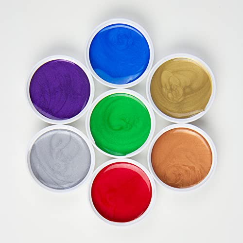 Angelus Acrylic Leather Paint Kit Metallic & Pearlescent 12 Pack Set (1 oz each) - Professional Metallic Acrylic Paint - Flexible, Crack, Peel Resistant for Shoes, Sneakers, Canvas, Demin, Wood
