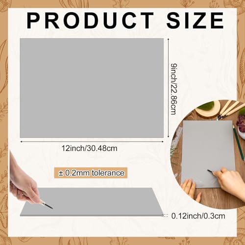 Yeaqee 8 Pcs 9 x 12 Inch Linoleum Block Rubber Carving Block Soft Linocut Blocks Large Linoleum Sheet Unmounted Lino Plates for Engraving Art Project Printmaking Artist Studio Supplies, Gray - color: Gray, size: 9 x 12 Inch