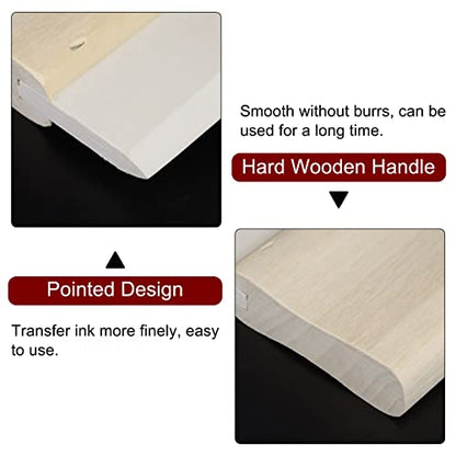 HARFINGTON Screen Printing Squeegee 2 Inch 75 Durometer Rubber Blade Wooden Handle Ink Scraper for Screen Printing Fabric Printmaking - size: 2 Inch
