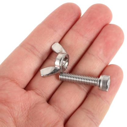 Homoyoyo 14pcs Pottery Wheel Bat Pins and Wing Nuts Kit Stainless Steel Metal Bat Needle Replacements for Ceramic Wheel Heads Suitable for Throwing and Crafting Tools