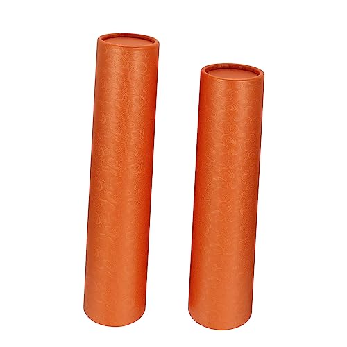 Telescoping Drawing Tube for Art and Documents Expandable Storage Case for Posters Blueprints and Drafts and Portable Design Gold Copper Diameter - color: Chocolate
