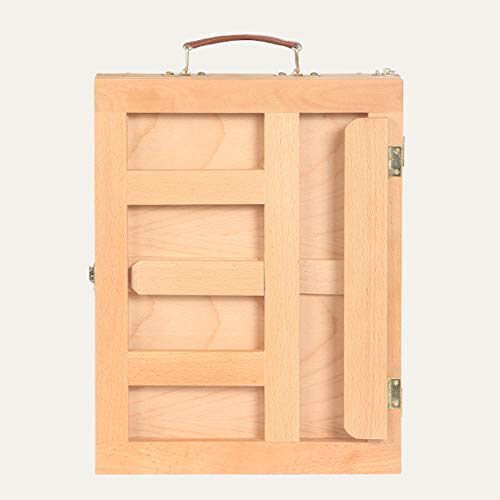 Desktop Drawing Box with Drawing Board Wooden Easel with Storage Drawer Adjustable Angle Easel Portable Sketching Easel