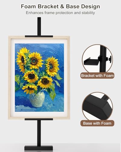 Adjustable Tabletop Easel Stand, Picture Easels for Display Up to 29" H, Black Metal Picture Frame Holder Stand Table for Art, Photo (2 Pack) - color: Black 2Pack