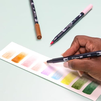 Tombow 56255 Dual Brush Pen Art Markers, Fairies, 10-Pack, Water-Based Ink, for Hand Lettering, Watercolor, Fine Art, Illustrations