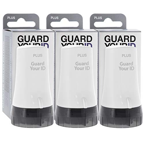 Guard Your ID Advanced 2.0 Roller Identity Privacy Stamp for Identity Theft Prevention and Security (Regular 3-Pack, White) - color: White, size: Regular 3-Pack