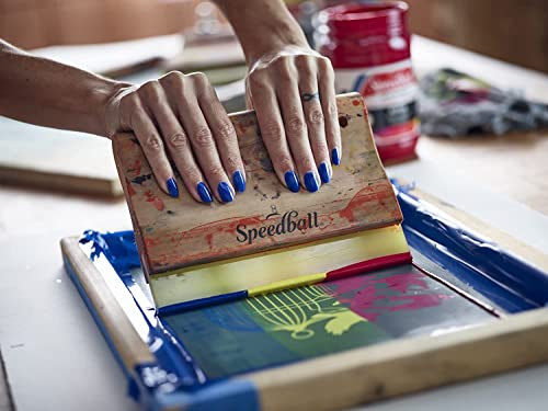 Speedball 046022 Fabric Screen Printing Ink, 128 fl. oz., Blue - color: Blue, size: 128 fl oz