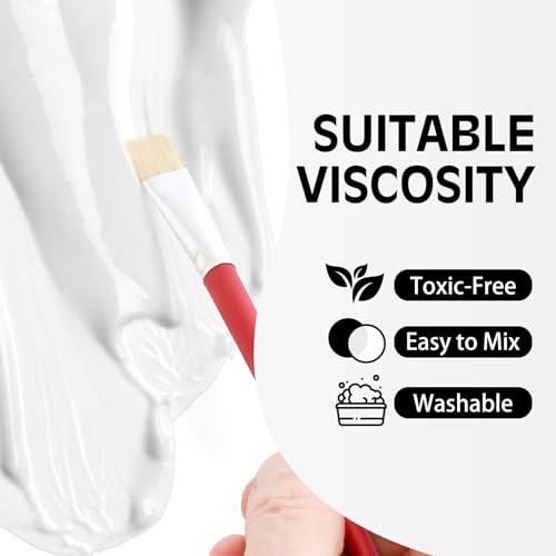 White Fabric Paint - 250ml Textile Paint Permanent for Textile and Leather Clothes, Fabric Coat Paint for DIY Fabric Dye Projects, Washable Clothing Paints for T-shirts, Jeans, Canvas Shoes, Sofa - color: White