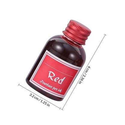 NUOBESTY 10 Bottles Fountain Pen Ink Non-Clogging Non-Carbon Dye Ink with Good Fluidity for Dip Pens and Calligraphy Drawing Desk Decoration