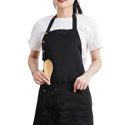 Art Aprons for Painting Pottery Ceramics, Mens Women Kitchen Cooking Aprons Waterproof Green - color: Black