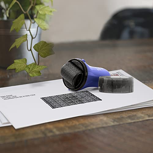Guard Your ID Wide Advanced Roller 2.0 Identity Theft Prevention Security Stamp Blue - color: Blue, size: wide