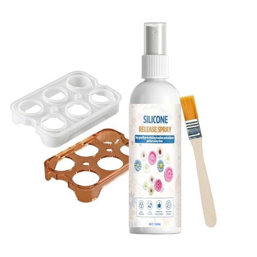 Mold Release Spray, with Easy Demolding Formula, 100ml, Resin Casting Release Agent, Silicone Mold Separator Spray, Quick Dry, for DIY Crafting Jewelry