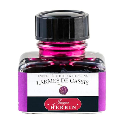 Herbin Fountain Pen Ink - 30ml Bottled - Larmes de Cassis - color: Larmes De Cassis, size: 1 fl oz