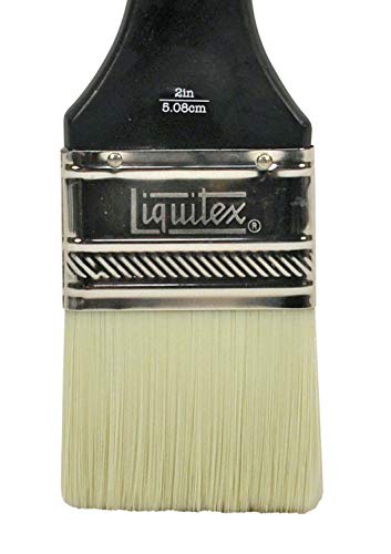 Liquitex Professional Freestyle Large Scale Brush, Broad Flat/Varnish 2-inch, Long Handle, Black - size: 2", style: Large Scale Broad Flat/Varnish