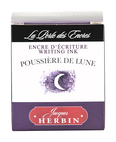 J. Herbin Fountain Pen Ink - 30 ml Bottled - Poussiere de Lune, 1.01 Fl Oz (Pack of 1) - color: Poussiere De Lune, size: 1 fl oz