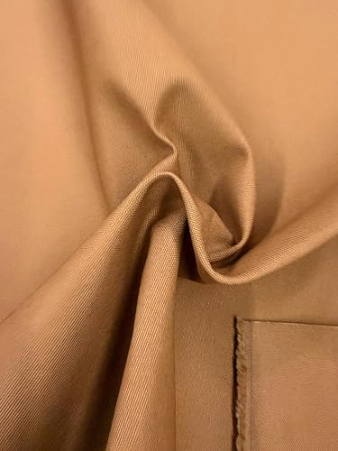 Sedona Designz Dark Camel Cotton Duck Canvas 12oz - 62" Wide Fabric by The Yard - Heavy Duty, Durable for Upholstery, Crafts, and Home Décor - color: Dark Camel, size: 2 Yards