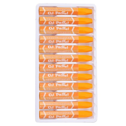 PATIKIL Yellow Orange Oil Pastels, 36Pcs Soft Oil Crayons Pastels Stick Vibrant and Creamy Art Supplies Bulk for Artists Beginners Art Painting Drawing Blending Graffiti Gallery - color: Yellow Orange