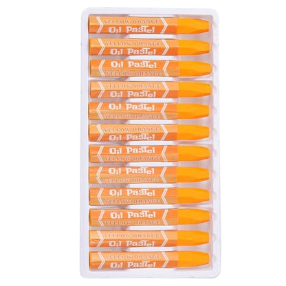PATIKIL Yellow Orange Oil Pastels, 36Pcs Soft Oil Crayons Pastels Stick Vibrant and Creamy Art Supplies Bulk for Artists Beginners Art Painting Drawing Blending Graffiti Gallery - color: Yellow Orange