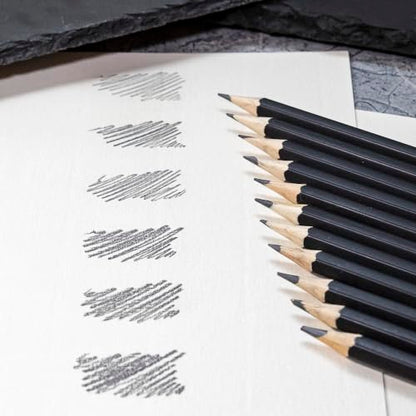 Idena 23906 Sketching Pencils Assorted Hardness Levels Pack of 12