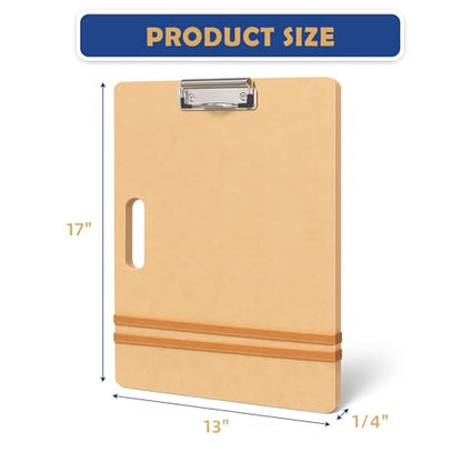 Falling in Art 13x17 Professional Sketch Board, Drawing Tote Board for Artists with Sturdy Clip and Rubber Bands, Portable Art Clipboard for Classroom and Studio Drawing - size: 13X17"