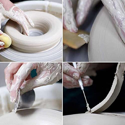ReArt Air-Dry Clay 15LB wih 3 Colors White, Gray & Terra Cotta 5lb Each- Ideal for Beginners and Advanced Sculptors All-Purpose Modeling Clay (White, Gray & Terra Cotta) - color: 5LBx3P