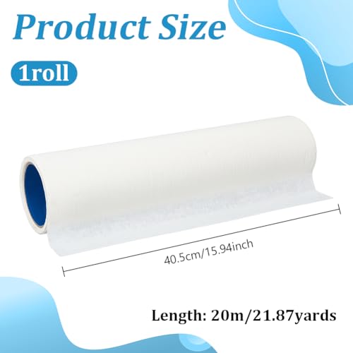 OLYCRAFT 21.9 Yards Textured Paper Tape Tape Textured Paper for Painting Masking Frisket Tracing Frisket White Adhesive Painting Tapes 15.9 Inch Wide Painters Tape for Artists and DIY Projects - size: 15.9 Inch