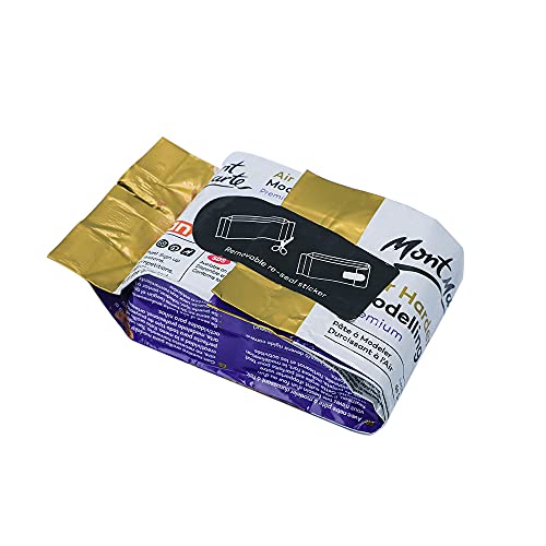 Mont Marte Premium Air Hardening Clay, Terracotta, 500g (1.1lb), No Baking Required - color: Terracotta