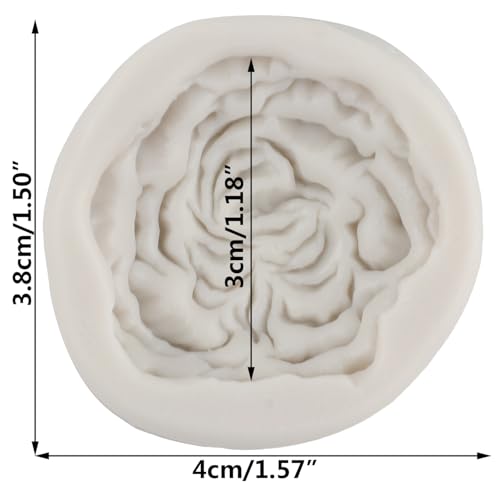 Peony Flower Polymer Clay Mold Peony Silicone Molds for DIY Crafts Epoxy Resin Casting Air Dry Polymer Clay Plaster Jewelry Making - color: Style M