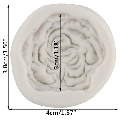 Peony Flower Polymer Clay Mold Peony Silicone Molds for DIY Crafts Epoxy Resin Casting Air Dry Polymer Clay Plaster Jewelry Making - color: Style M