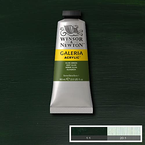 Winsor & Newton Galeria Acrylic Color, 60ml (2-oz) Tube, Olive Green - color: Olive Green, style: 2-oz Tube