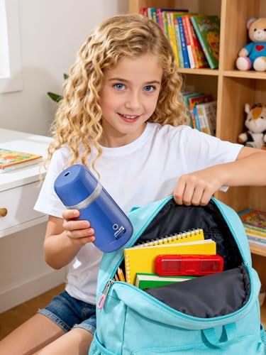 JARLINK Automatic Electric Pencil Sharpener - Hands-Free Operation, 3 Sharpness Modes, 3-Second Sharpening, Rechargeable & Portable for 7-12mm Pencils, Ideal for Classroom and Home Use (Blue) - color: Blue