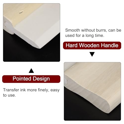 HARFINGTON Screen Printing Squeegee 8 Inch 75 Durometer Rubber Blade Wooden Handle Ink Scraper for Screen Printing Fabric Printmaking - size: 8 Inch