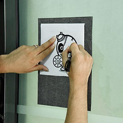 Hotop 100 Sheets Carbon Transfer Paper, Black Tracing Paper for Wood, Paper, Canvas and Other Art Surfaces (9 x 13 Inch) - size: 9 x 13 Inch