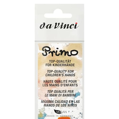 da Vinci Student Series 5019R Primo, Round and Flat Synthetic with Red Handle, Sizes 12 and 16 - color: Red, style: Synthetic