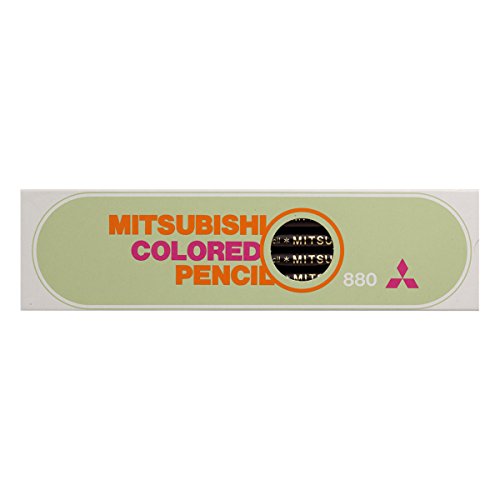 三菱鉛筆 Mitsubishi Pencils K880.24 Colored Pencils, 880 Solid Color, Elementary School Students, Kuro, 1 Dozen - color: 1 Dozen