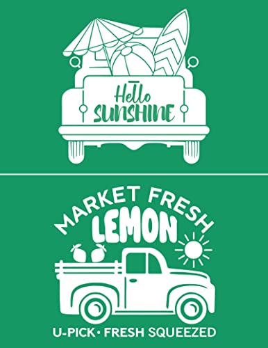 DGAGA Silk Screen Stencils,Market Fresh Lemon Self Adhesive Silk Screen Stencils Reusable,Hello Sunshine Mesh Stencil for Chalk Paste Screen Printing Stencils for Painting on Wood,Chalkboard,Cup - color: seahorse stencils