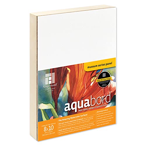 Ampersand Aquabord Panel for Watercolor and Gouache, 7/8 Inch Depth, 8X10 Inch (CBTC0810) - color: Flat Profile, size: 7/8 Inch, 8" x 10"