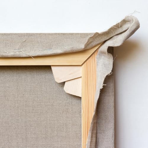 Senso Clear Primed Linen Canvas Roll – 14 oz, Medium Tooth, 84" x 6 Yards – Professional-Grade Linen for Oil, Acrylic, and Mixed Media Painting - size: 84 in x 6 yard